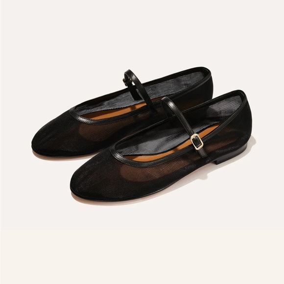Margaux NY Demi Jane Black Mesh Flats - Picture 4 of 13